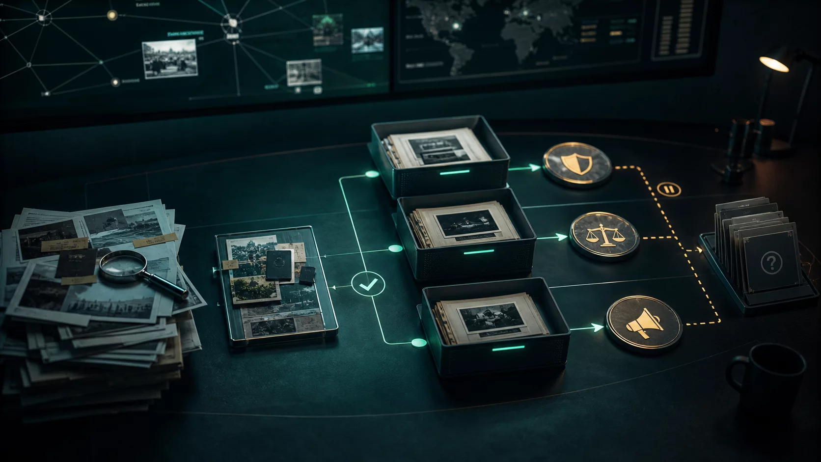 Conceptual protected handoff of corroborated OSINT evidence to response owners