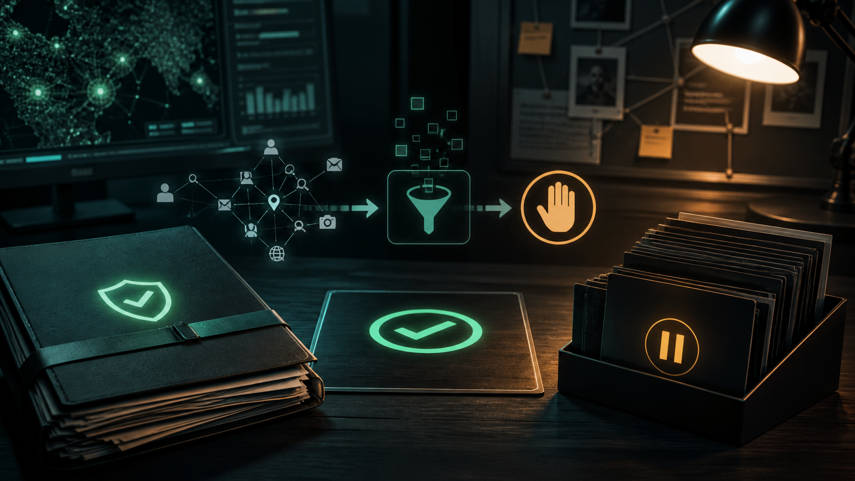 Conceptual stop rule and data minimization at the end of an OSINT workflow